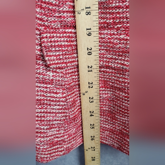 Talbots Jacket Women's 14p Multicolor Soft Tweed Blazer Long Sleeve Knit Red - Picture 8 of 8